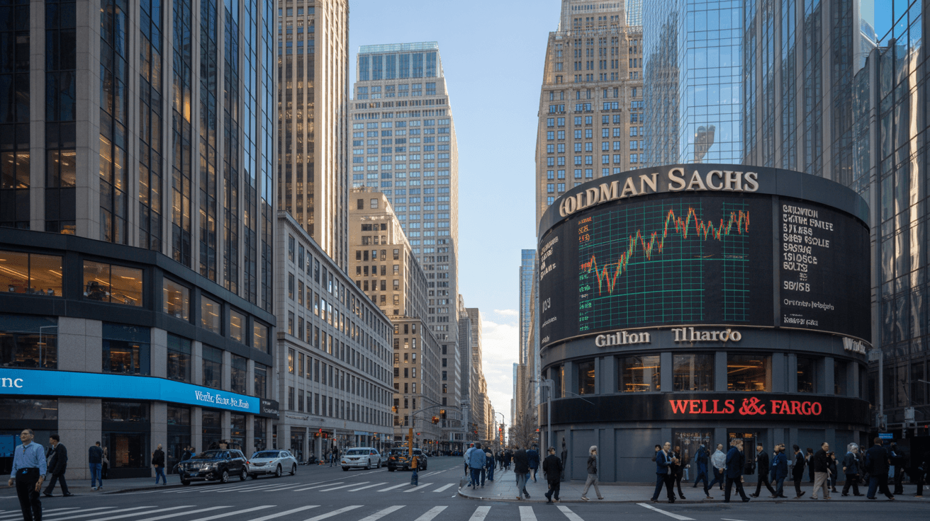 Bankaktien 2026: 3 Strategien für Wells Fargo, Goldman Sachs und Co.